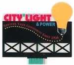 Miller Engineering 9282 City Light & Power Animated Neon Billboard. Fixed Price $34.73.