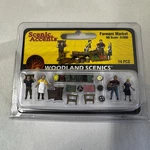 Woodland Scenics 1/87 Ho Scale Farmers Market Figures Accents A1896 14PCS. Fixed Price $19.99.
