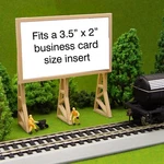 Ho Scale Wooden Style Billboard - 3D Railroad Train Scenery. Fixed Price $13.97.