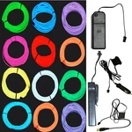 Neon Led Light Glow El Wire String Rope Tube Car Dance Party 3.2 Mm 5 Thick. Fixed Price $10.99.
