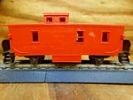 Made In West Germany Scale 43' Red Hobby Model Railroad Cupola Caboose. Fixed Price $15.00.