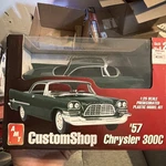 Amt Customshop '57 Chrysler 300C Model Kit, 1/25 Scale, Green KIT#30247, Sealed. Fixed Price $49.99.