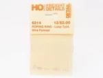 Detail Associates 14 Ho Scale Roping Ring -- Formed Wire PKG(12). Fixed Price $6.99.
