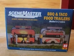 Walthers Scenemaster Ho Scale 1/87 Bbq & Taco Food Trailers (2) 949-2904 New. Fixed Price $19.99.