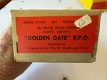Ho Suydam #1401 Pacific Electric "golden Gate" R.p.o. (powered). Fixed Price $220.00.