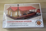 Ho Scale Bachmann Lighted Freight Station #46216 Sealed Free Shipping. Fixed Price $24.99.