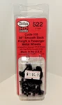 Kadee Ho #522 Code 110 36" Smooth Back Freight/passenger Metal Wheels (12) New. Fixed Price $13.49.