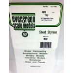 Evergreen 4505 Styrene Plastic Tile 1/4" Squares 0.040"X 12"X 6" (1). Fixed Price $7.19.