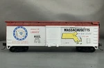 Train Miniature - Massachusetts 40' Wood Box Car # 10106 W/kadees. Fixed Price $7.14.