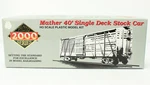 Proto 2000 Ho Scale 21198 B&o Mather 40' Single Deck Stock Car Kit #112117. Fixed Price $11.04.