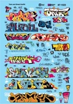 Microscale Decals 87-1523 Ho Train Car And Street Graffiti Waterslide. Fixed Price $11.99.