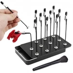 Metal Painting Stand Base Holder 12 Magnetic Bendable Alligator Clips Black. Fixed Price $16.00.