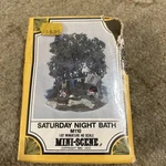 Ho Scale Kit Woodland Scenics Saturday Night Bath M110 Sealed Damaged Corner New. Fixed Price $11.69.