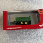 Ho 1/87 Scale, Herpa Green Tandem Axle Dump/tip Trailer Nib. Fixed Price $26.95.