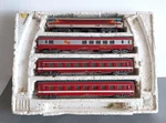 Miniature Train Jouef Electric Locomotive Sncf Cc 6505 Grill Express Wagons. Fixed Price $105.02.