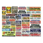 Model Train Signs, Diorama Billboard & Building Advertising, 1 Sticker Sheet. Fixed Price $11.01.