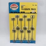 Scale Model Power (12) Pack Telephone Telegraph Poles #1452 - New Sealed. Fixed Price $6.64.