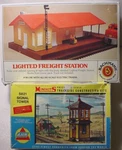 Bachmann Lighted Freight Station & Ahm Switch Tower 5821 Ho Electric Train Set. Fixed Price $9.59.