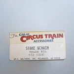 Walthers Great Circus Train Stake & Chain Wagon Red Black Ho Plastic 933-13. Fixed Price $17.49.