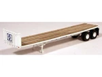 Ho 1:87 Lonestar Models # 5013 Trailmobile 40' Flat Bed Kit Santa Fe - White. Fixed Price $21.94.