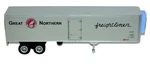 New Promotex Ho Scale Northern Pacific Transport 40' Semi Reefer Trailer (5013). Fixed Price $24.60.