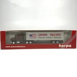Ho Scale Herpa 6181 Union Pacific Mack CH613 Cab W/45' Box Trailer. Fixed Price $37.99.