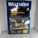 Walthers Ho Scale Mission Style Depot Kit Building For Train Set #2920. Fixed Price $38.99.