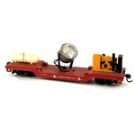 Custom Model Power Ho Depressed Center Flat Car Search Light Safety First 624. Fixed Price $29.99.