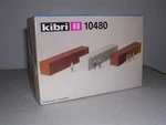 Kibri #10480 3- 40' Undecorated Ribbed Container Kits H.o. 1/87. Fixed Price $19.99.
