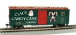 Bachmann 17007 Ho Scale PS-1 40' Boxcar Claus Candy Cane Co. Fixed Price $37.99.