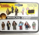 Woodland Scenics A1837 Ho Scale Figures General Public Nip. Fixed Price $21.00.