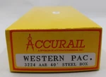 Accurail 3224 Ho Western Pacific Aar 40' Steel Boxcar (road # 20751). Fixed Price $16.99.