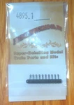Precision Scale #4895.1 Brackets, 4MM Pipe, .016" Core, Ho 1-1/4" (plastic). Fixed Price $8.70.