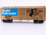 *read* Athearn Ho Scale 6010 Model Railroader 40' Box Car 50TH Anniversary Train. Fixed Price $11.95.