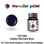 Tru Color Paint Alaska Railroad Blue 1OZ - 059. Fixed Price $6.49.