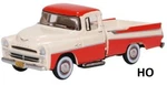 Ho Scale, 1957 Dodge D100 Sweptside Pickup Coral/white OXD-87DP57001. Fixed Price $13.99.