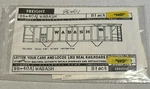 Walthers Decal-wabash/wab Covered Hopper-gray W/black Lettering #934-94601. Fixed Price $6.00.