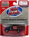 Classic Works 30354 Ho Mini Metals Four Square '41-46 Chevy Stakebed Truck. Fixed Price $19.99.