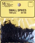 Micro Engineering 30-106 Spikes Small Pt 1/4" 1,000 Pieces. Fixed Price $17.96.