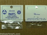 P-200-033 Traction Tire Factory Original Parts, Ahm & Rivarossi Ho Scale Trains. Fixed Price $12.99.