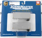 Ho Scale 28' Container W/chassis (2-PK) Upsz (gray) Walthers #949-8600. Fixed Price $25.00.