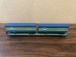 Athearn Ho Scale Tidewater Inter-mountain 85 Flat Car W/trailers & Kds Custom. Fixed Price $30.00.