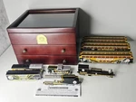 Hawthorne Village - 11 Piece Pittsburgh Steelers Train Set With Wood Case. Fixed Price $499.99.