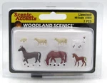 Woodland Scenics A1844 Livestock (ho Scale) Horses Sheep Goat Farm Animals. Fixed Price $19.99.