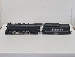 Ho Mantua Santa Fe Metal Locomotive #4073 Runs Pictured.. Fixed Price $69.95.