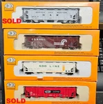 Scale Con-cor/roco 1733&4 Cov Hopper, 4-BAY, Ribside Cr,soo. Fixed Price $10.00.