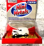 Mini Metals #30141 1/87 Ho-scale Diecast 1948 Ford White Delivery Truck. Fixed Price $14.99.