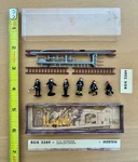 Vintage Walter Merten Germany Box 2389 Ho Miniature American Firemen Figures Set. Fixed Price $21.00.