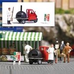 Busch 7992 Ho Scale Piaggio Ape Converted For Street Pizza Sales. Fixed Price $30.96.