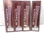 (4) Ho Shinohara #4 Lh Turnouts Original Boxes (lot 5054). Fixed Price $55.00.